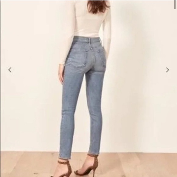NWT Reformation High & Skinny with Patch Pockets in Catalina, sz 30 - Picture 3 of 5